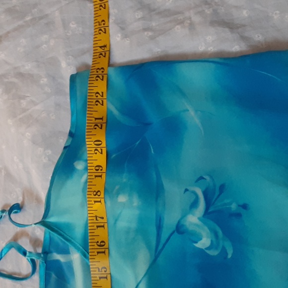 BODY SOUL BLUE FLORAL NIGHTGOWN,  1X - Picture 5 of 6